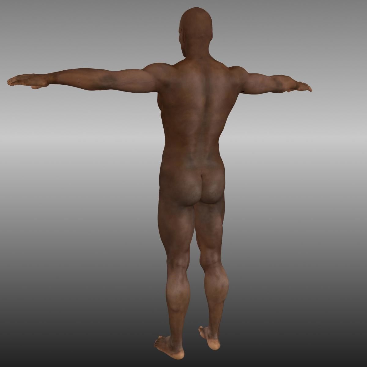 Orpheus Afro Man Low-poly 3D model_5