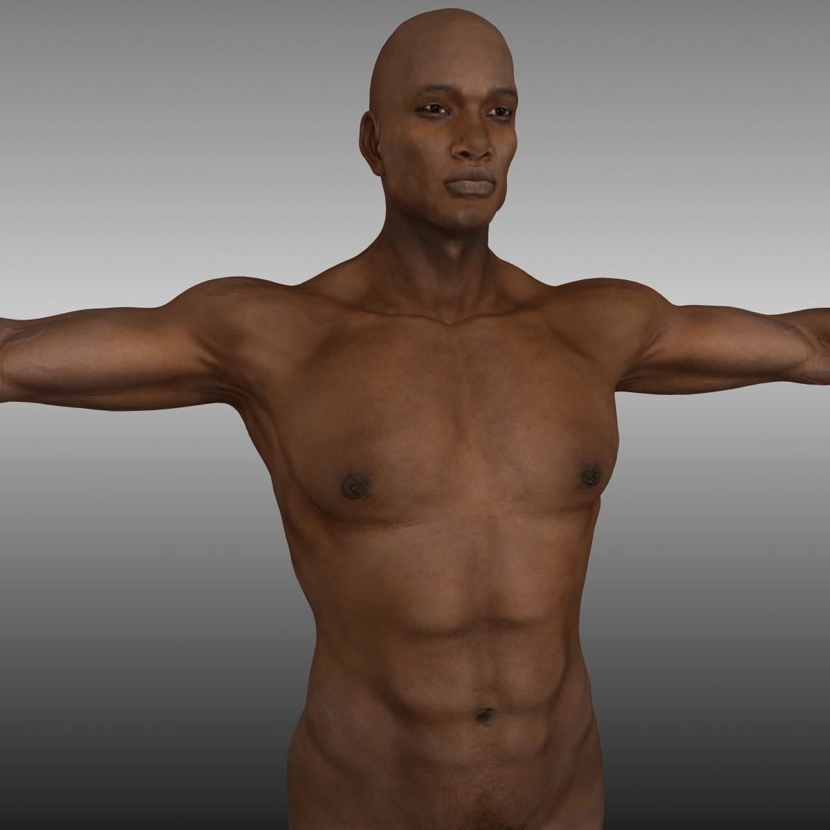 Orpheus Afro Man Low-poly 3D model_6