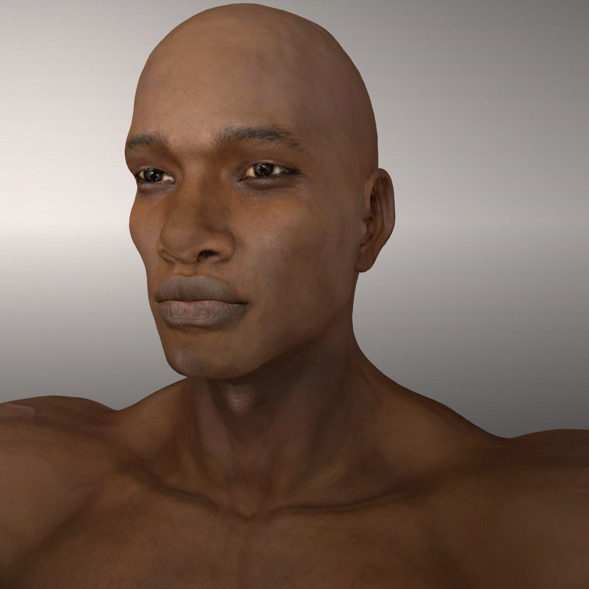 Orpheus Afro Man Low-poly 3D model_1