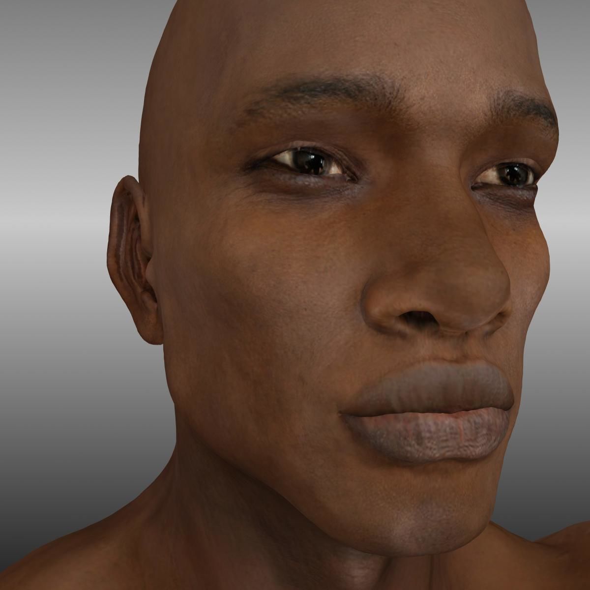 Orpheus Afro Man Low-poly 3D model_3