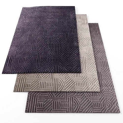 Rugs-778 geometric rugs Low-poly 3D model