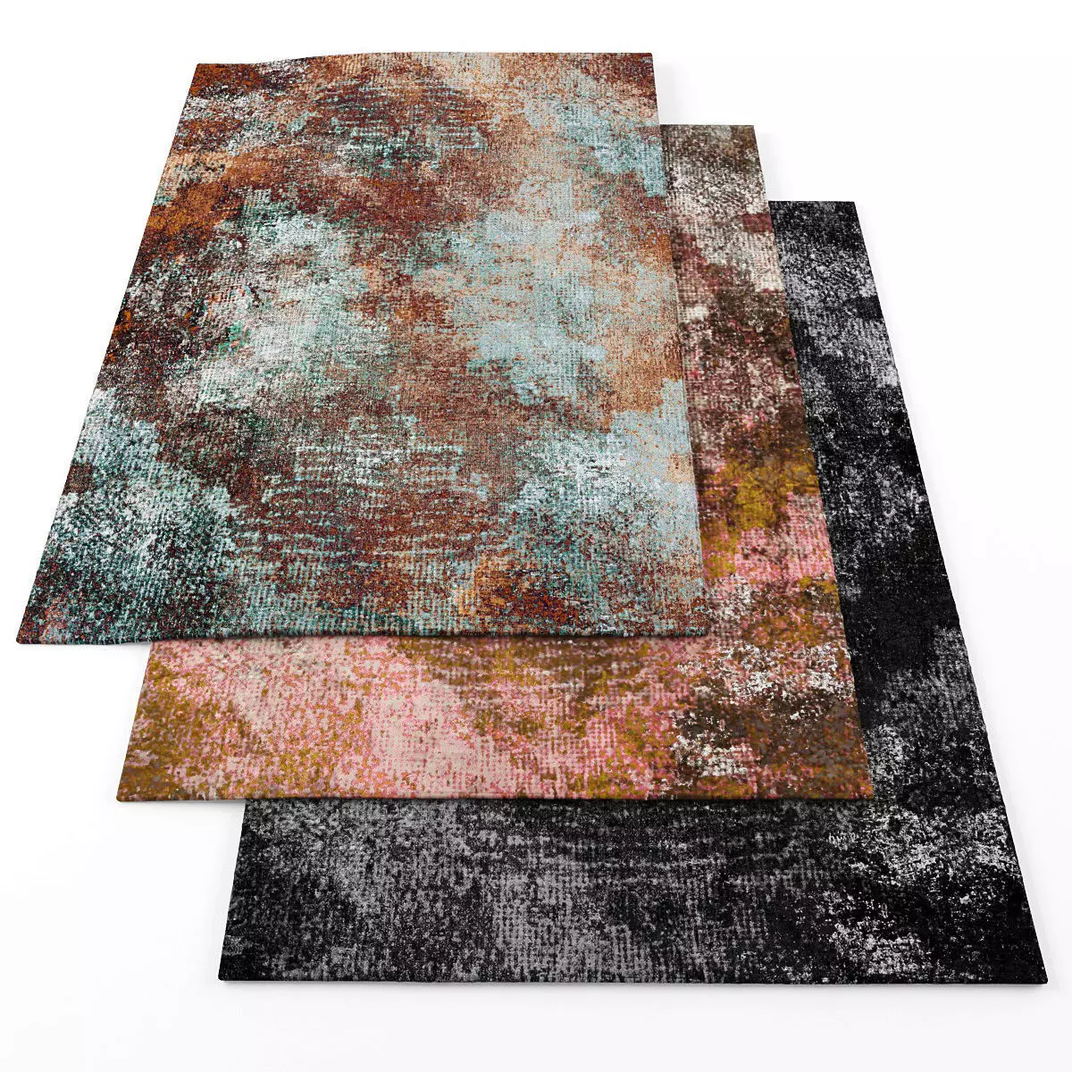 Rugs-780 three rugs Low-poly 3D model_0