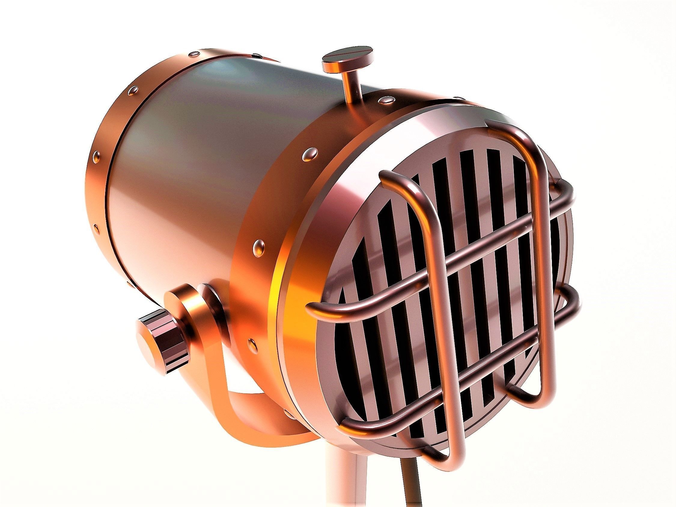 Tripod Fancy Industrial Decorative Lamp Free 3D model_2