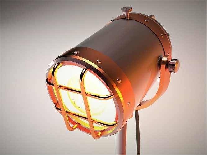 Tripod Fancy Industrial Decorative Lamp Free 3D model