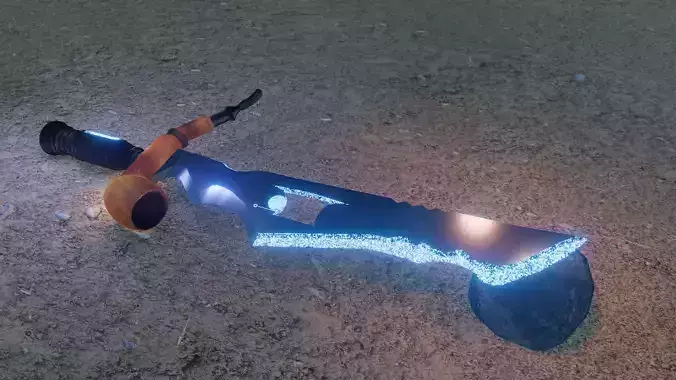 Gentleman Holographic Sword 3D model