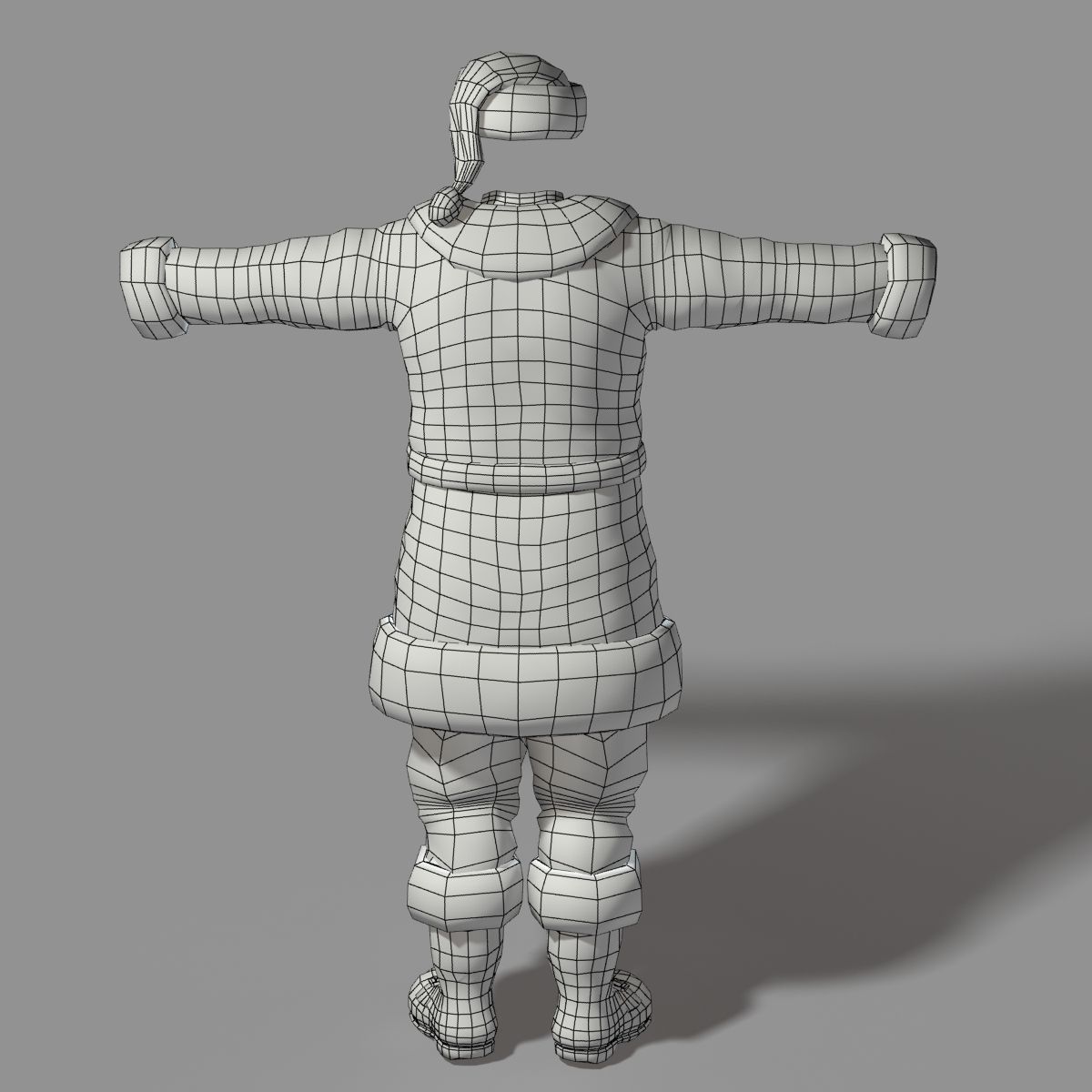 Santa Claus Rigged Low-poly 3D model_30