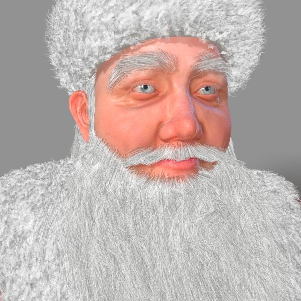 Santa Claus Rigged Low-poly 3D model_4
