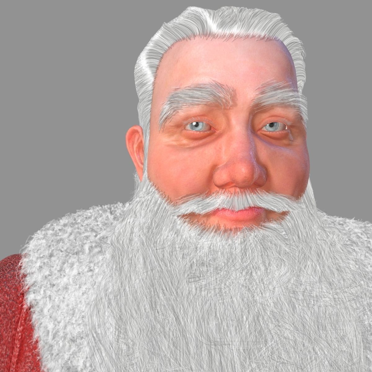 Santa Claus Rigged Low-poly 3D model_12