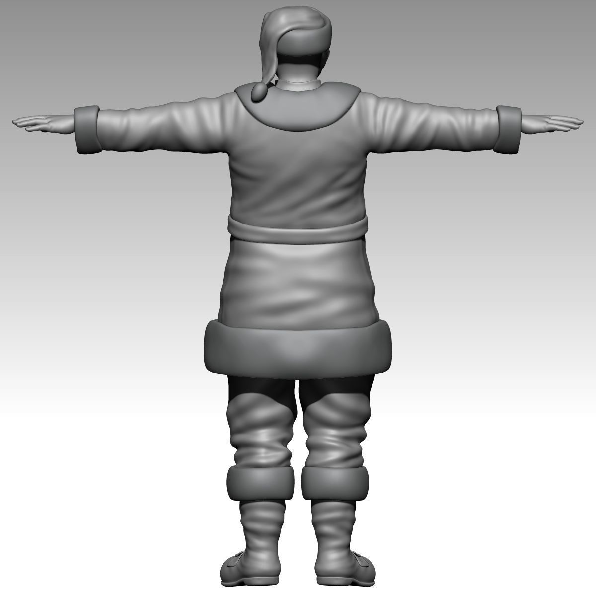 Santa Claus Rigged Low-poly 3D model_21