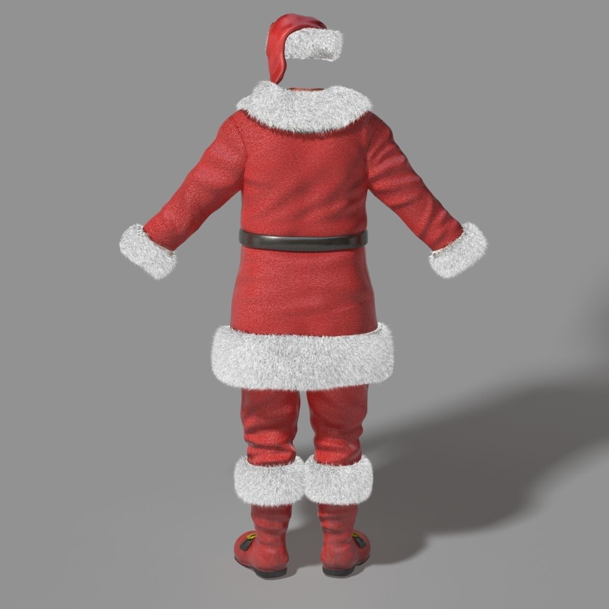 Santa Claus Rigged Low-poly 3D model_14