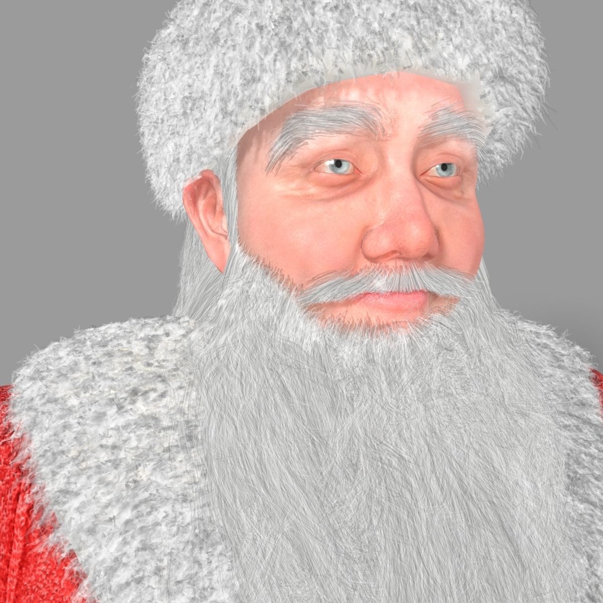 Santa Claus Rigged Low-poly 3D model_6
