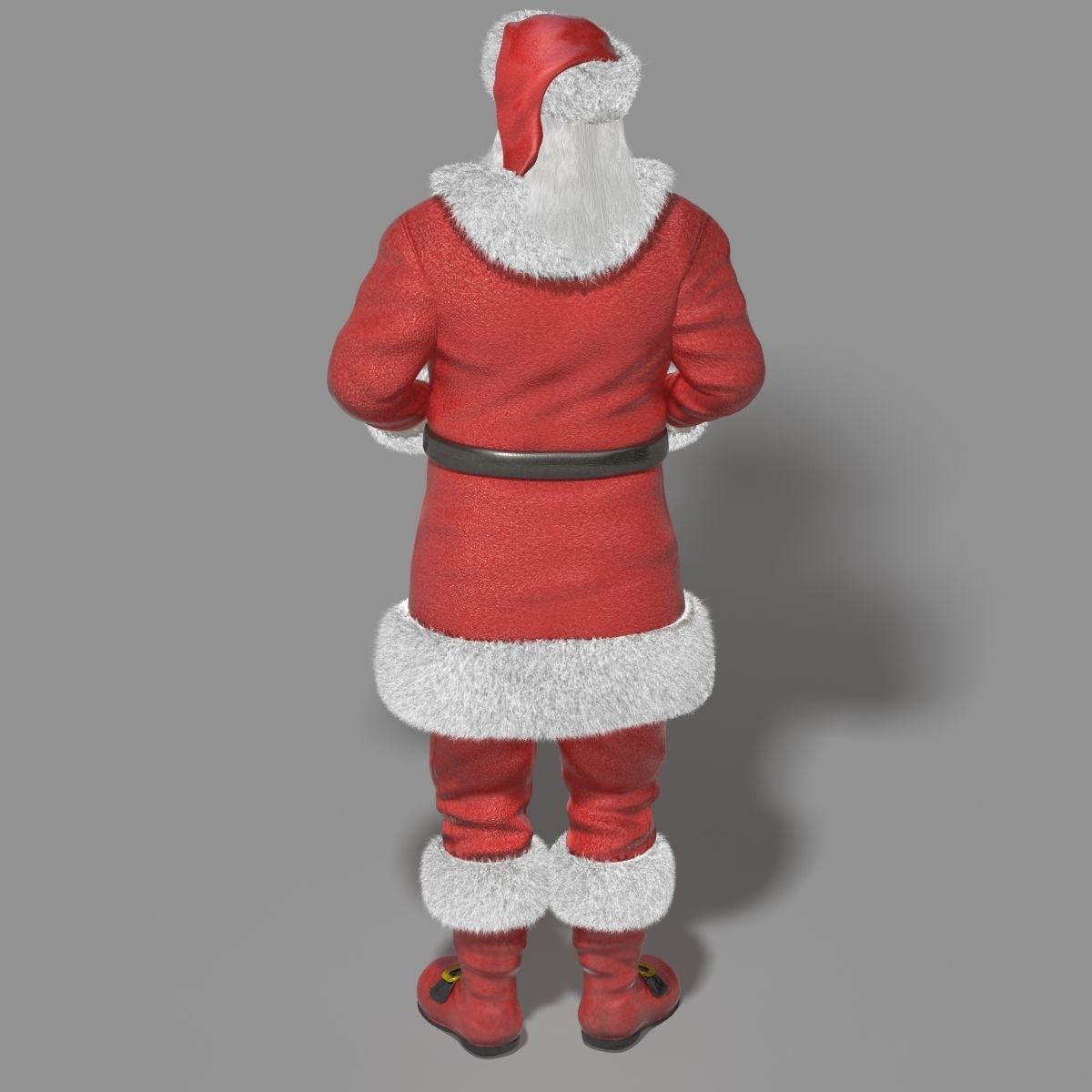 Santa Claus Rigged Low-poly 3D model_8