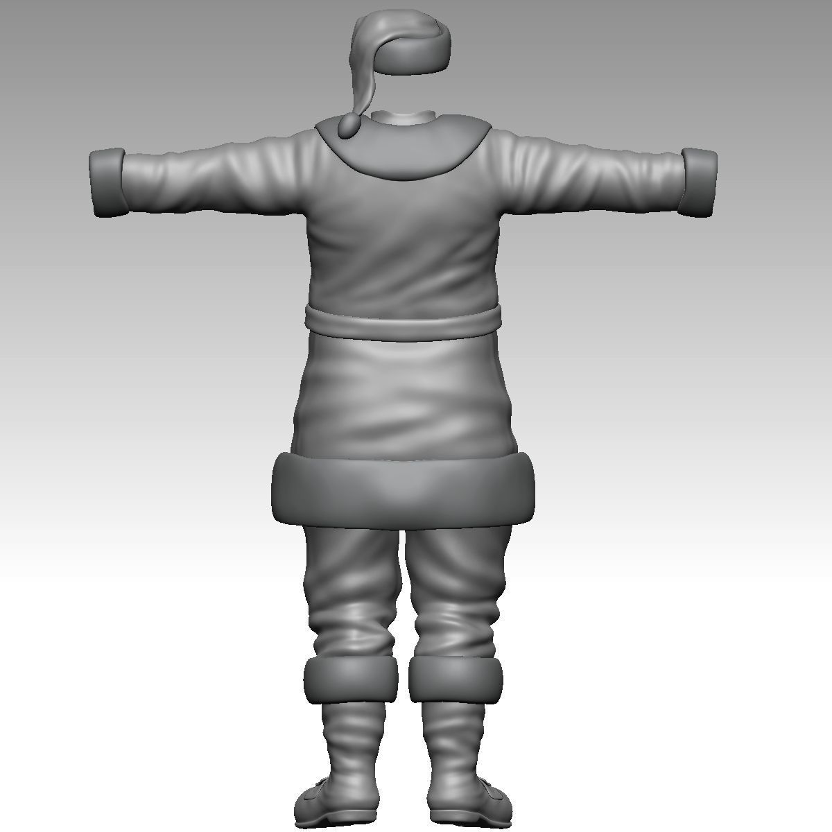 Santa Claus Rigged Low-poly 3D model_22