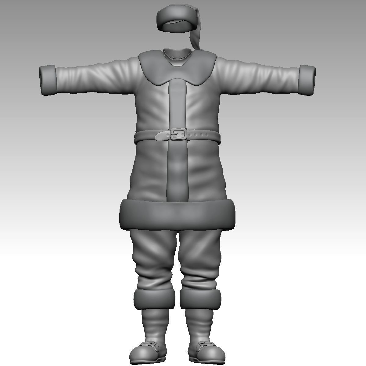 Santa Claus Rigged Low-poly 3D model_19