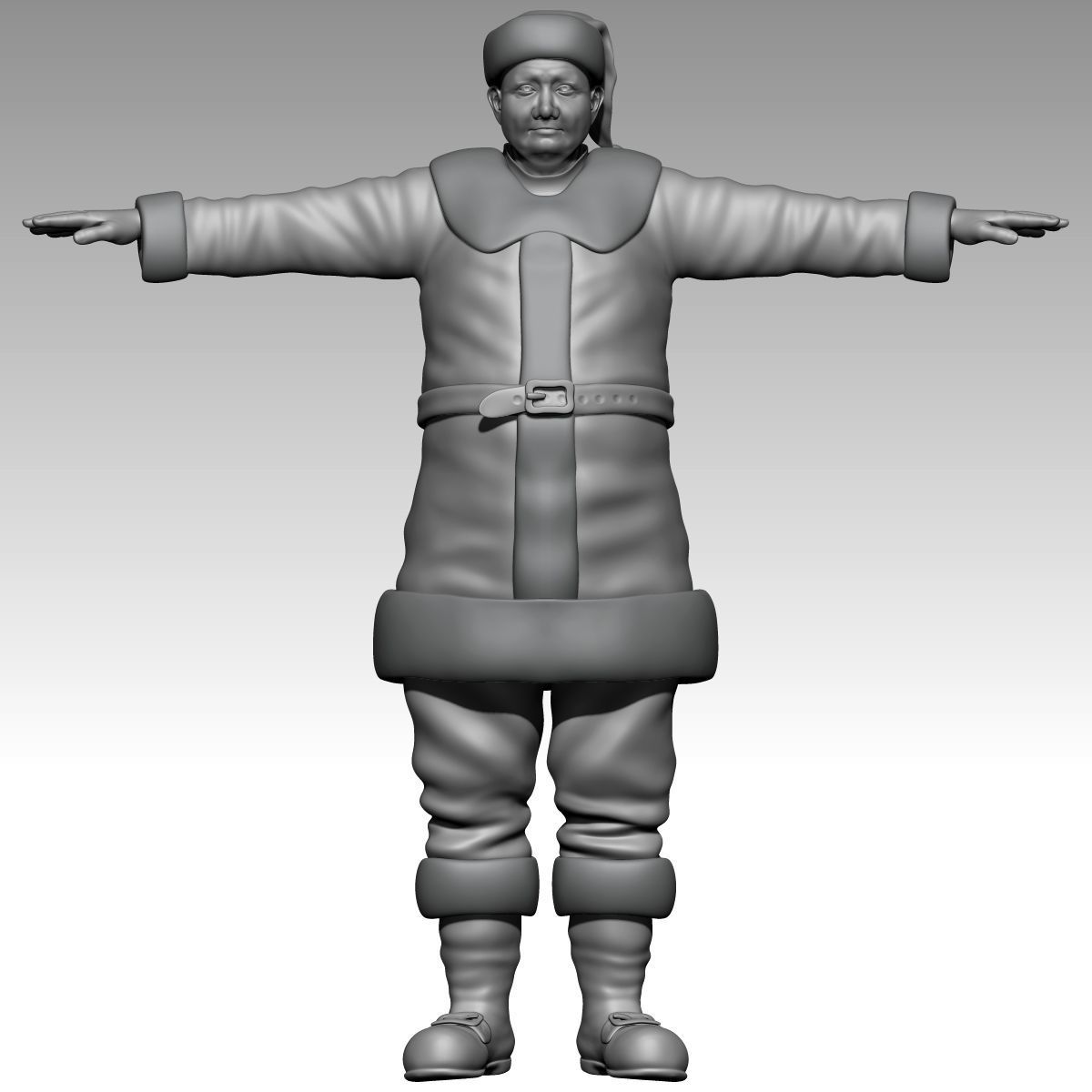 Santa Claus Rigged Low-poly 3D model_20