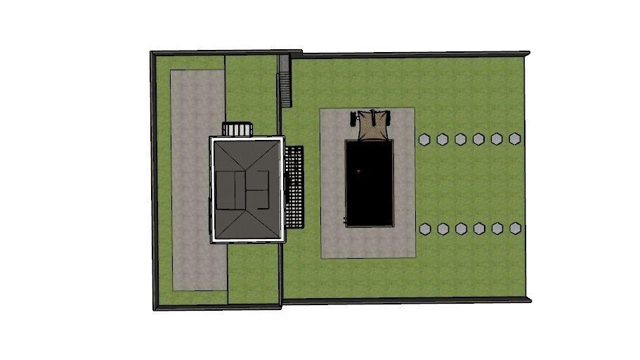 TRIPLEX HOUSE Free low-poly 3D model_34