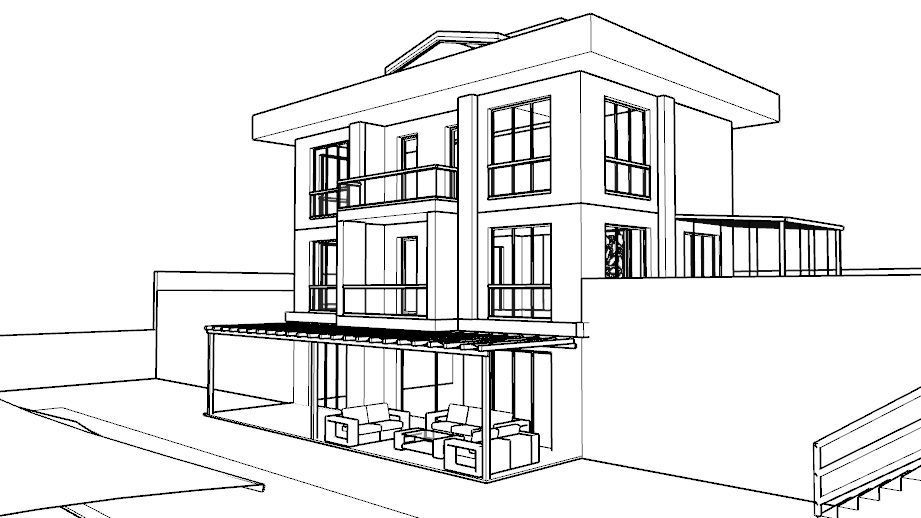 TRIPLEX HOUSE Free low-poly 3D model_36