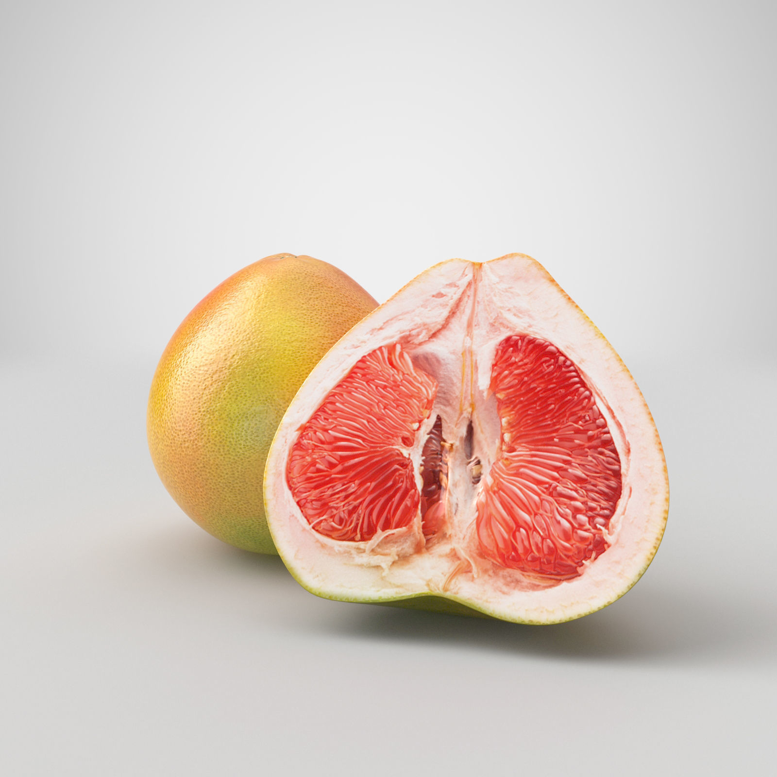 Pomelo mango 3D model_1