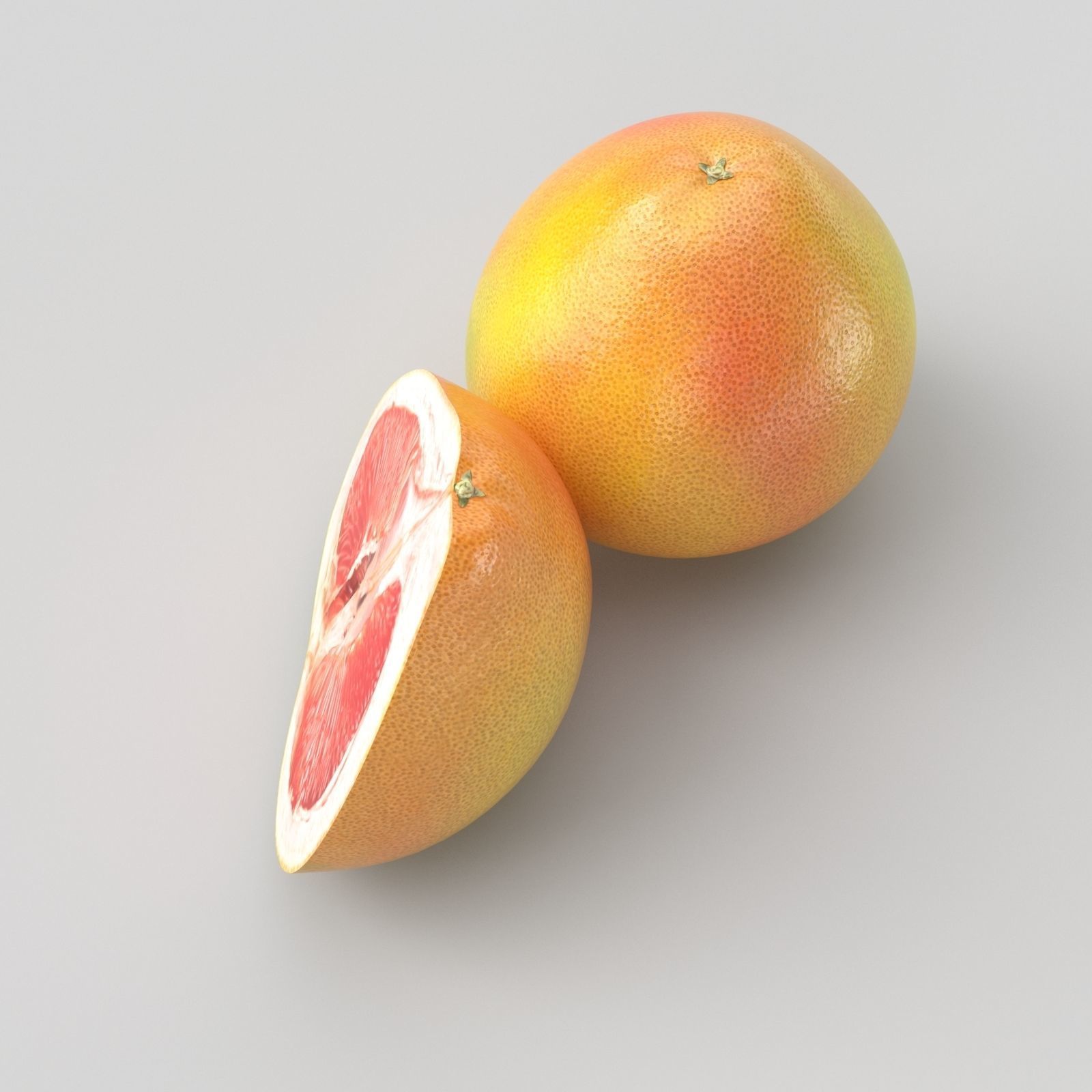 Pomelo mango 3D model_8
