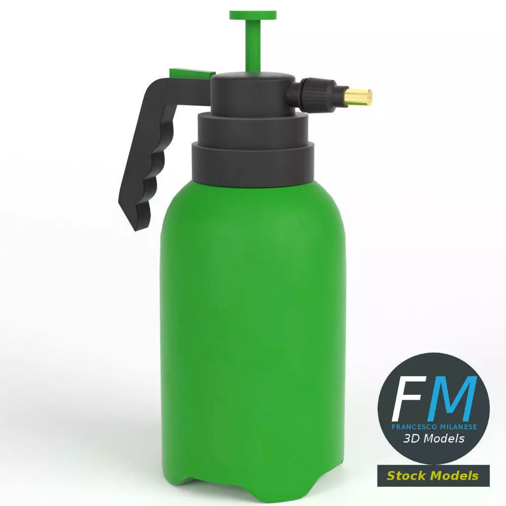 Sprayer for gardening 3D model_0