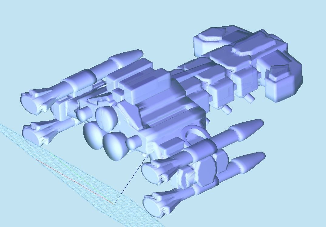 Terran battlecruiser  3D print model_2