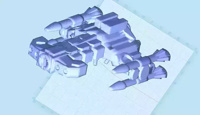 Terran battlecruiser  3D print model