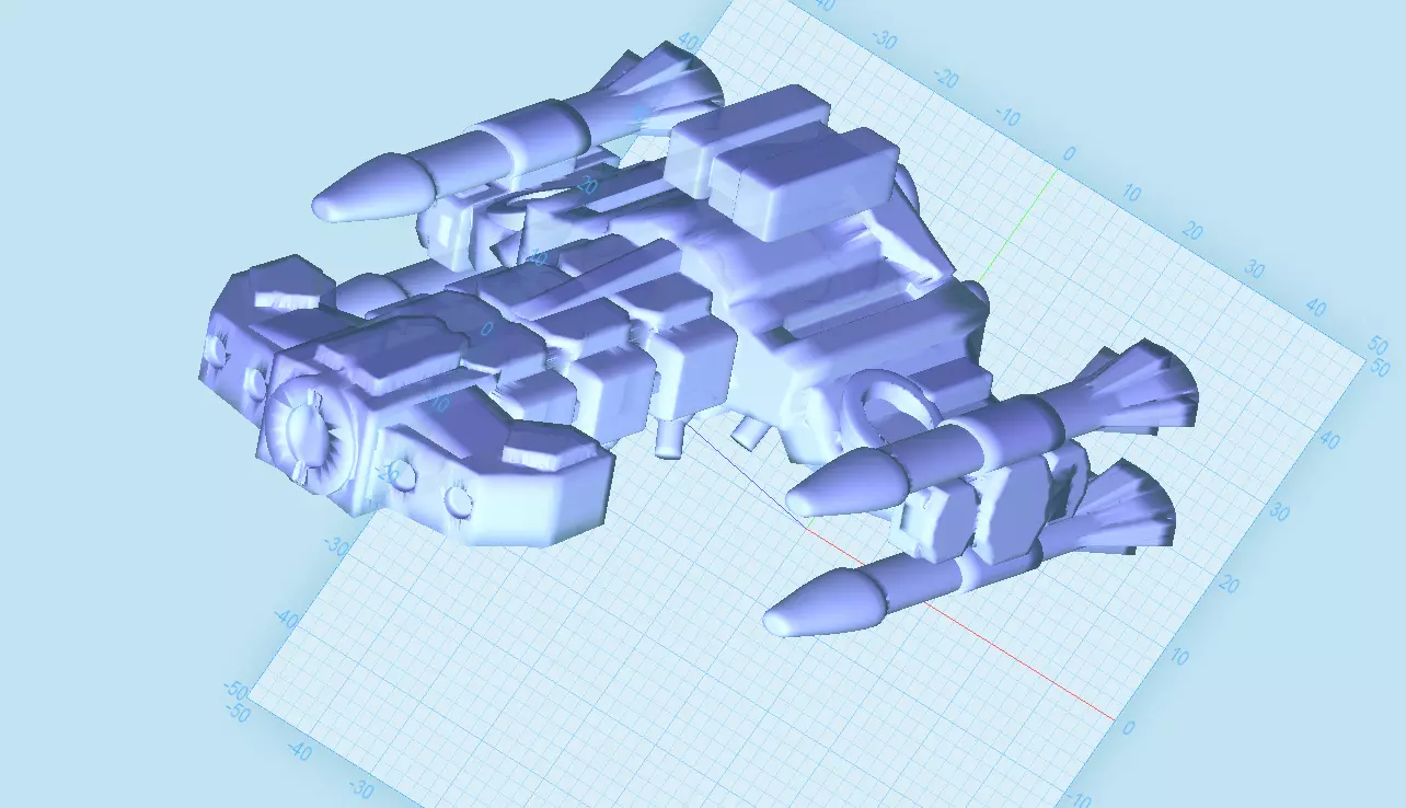 Terran battlecruiser  3D print model_0