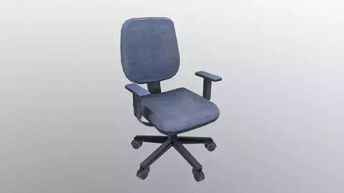 Office Chair - Lowpoly Game Ready
