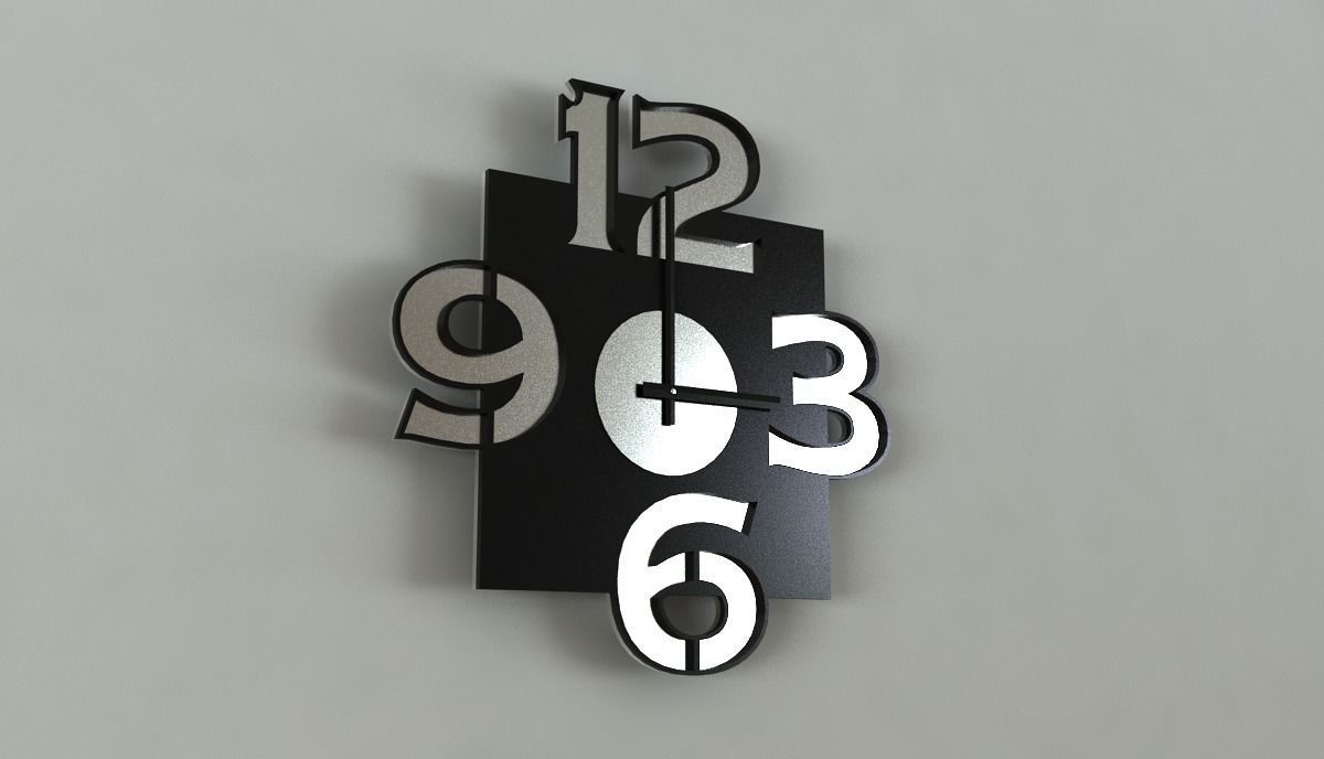 Wall Clocks  collection 3D model_8