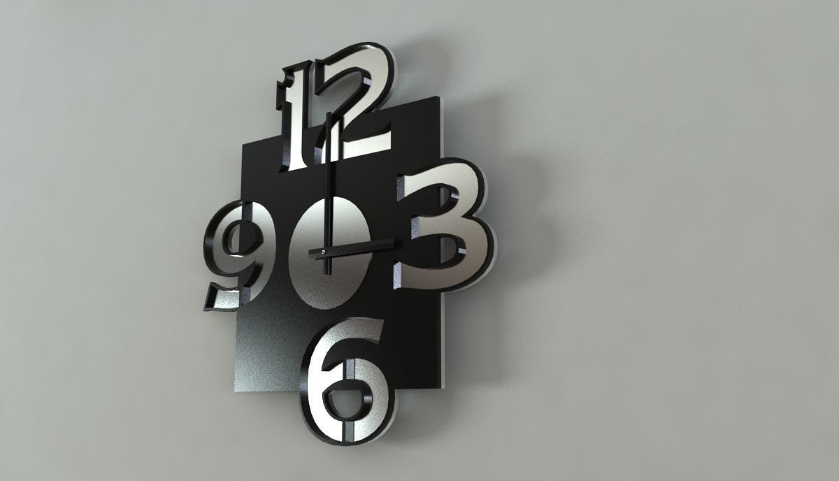 Wall Clocks  collection 3D model_7