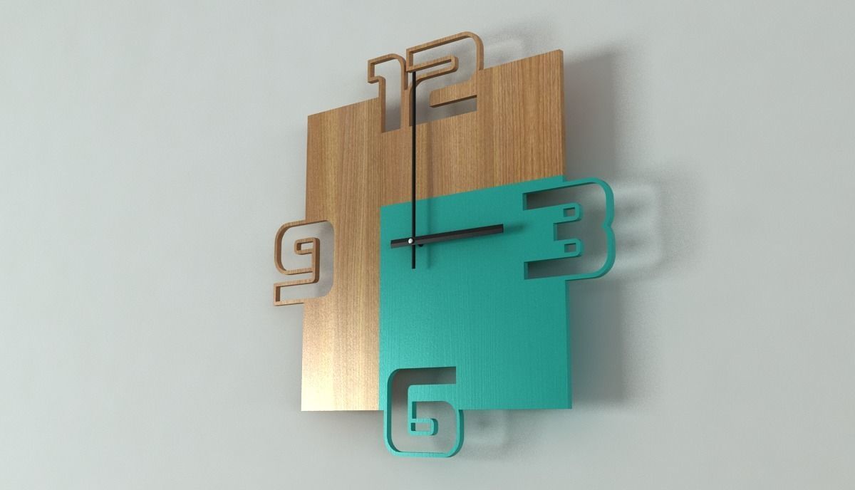 Wall Clocks  collection 3D model_5