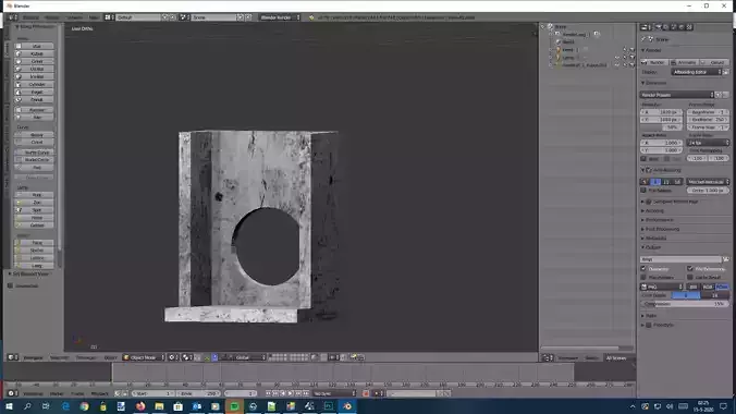 headwall concrete block