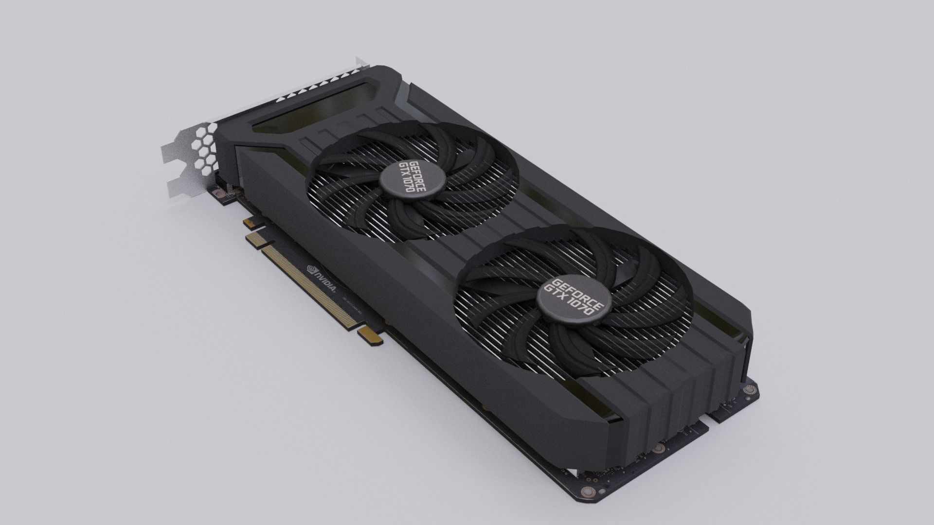GTX 1070 palit dual Gaming Videocard  Free 3D model_1