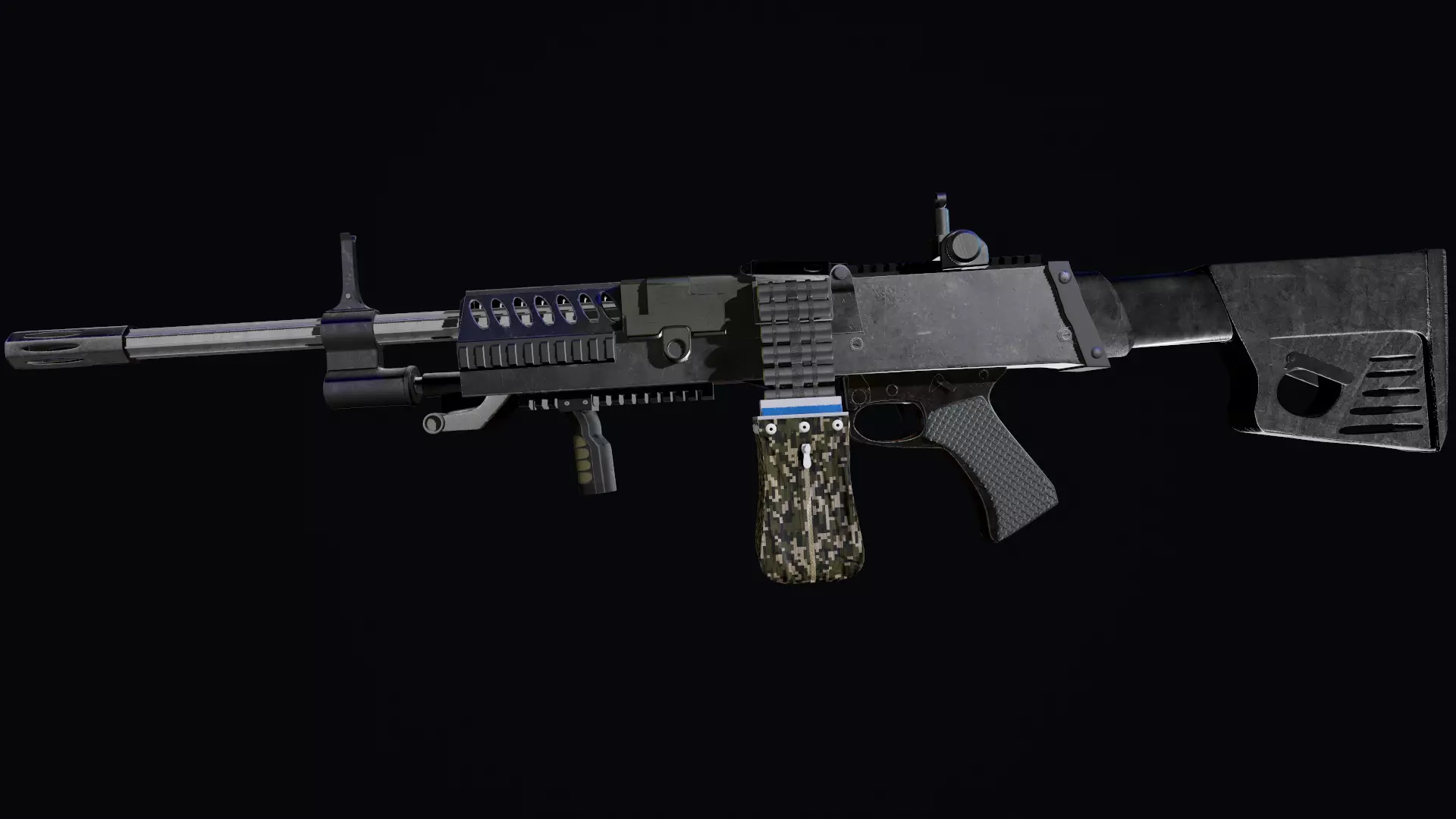 LSAT  machine gun 3D model_0