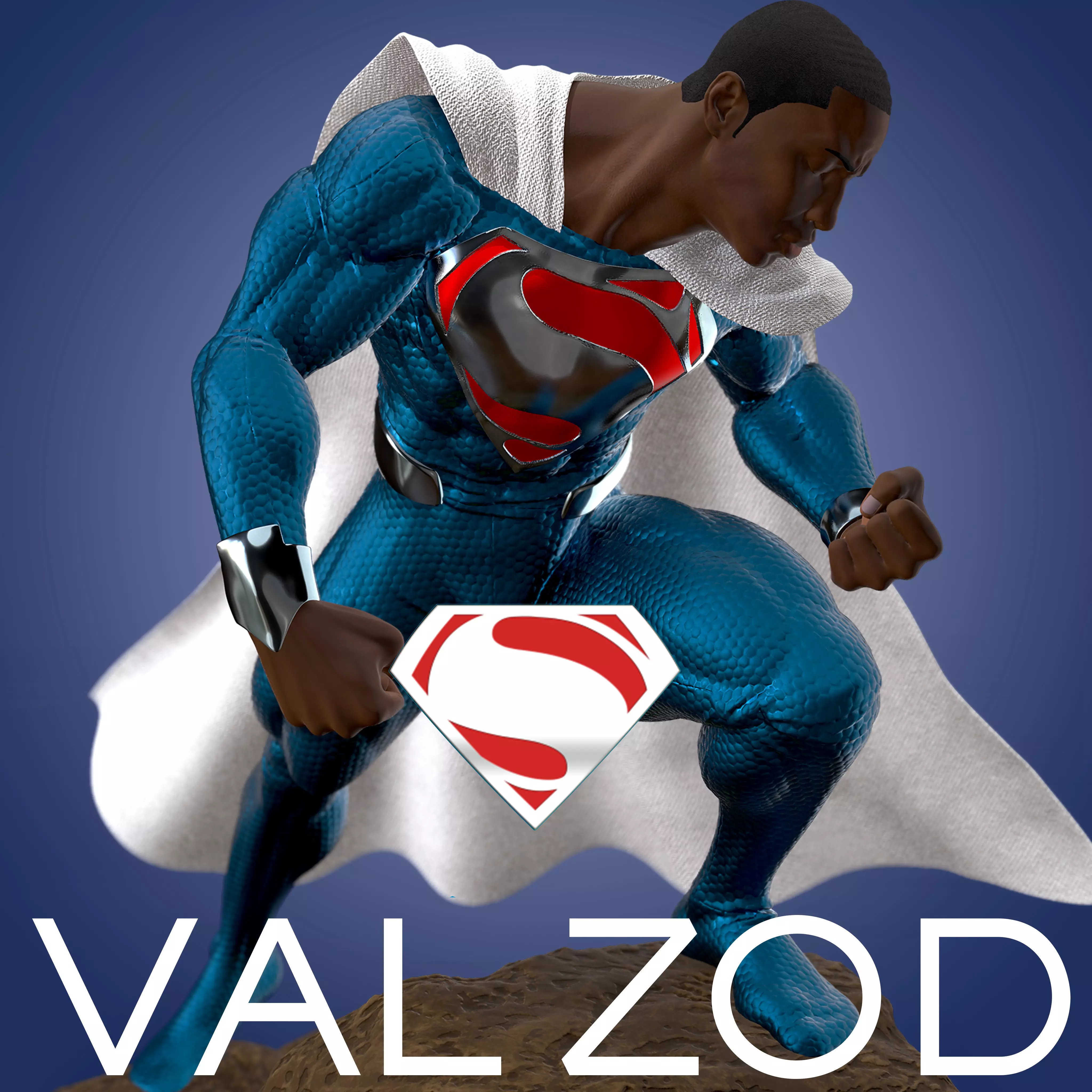 Val Zod 3D Printable Statue 3D print model_0