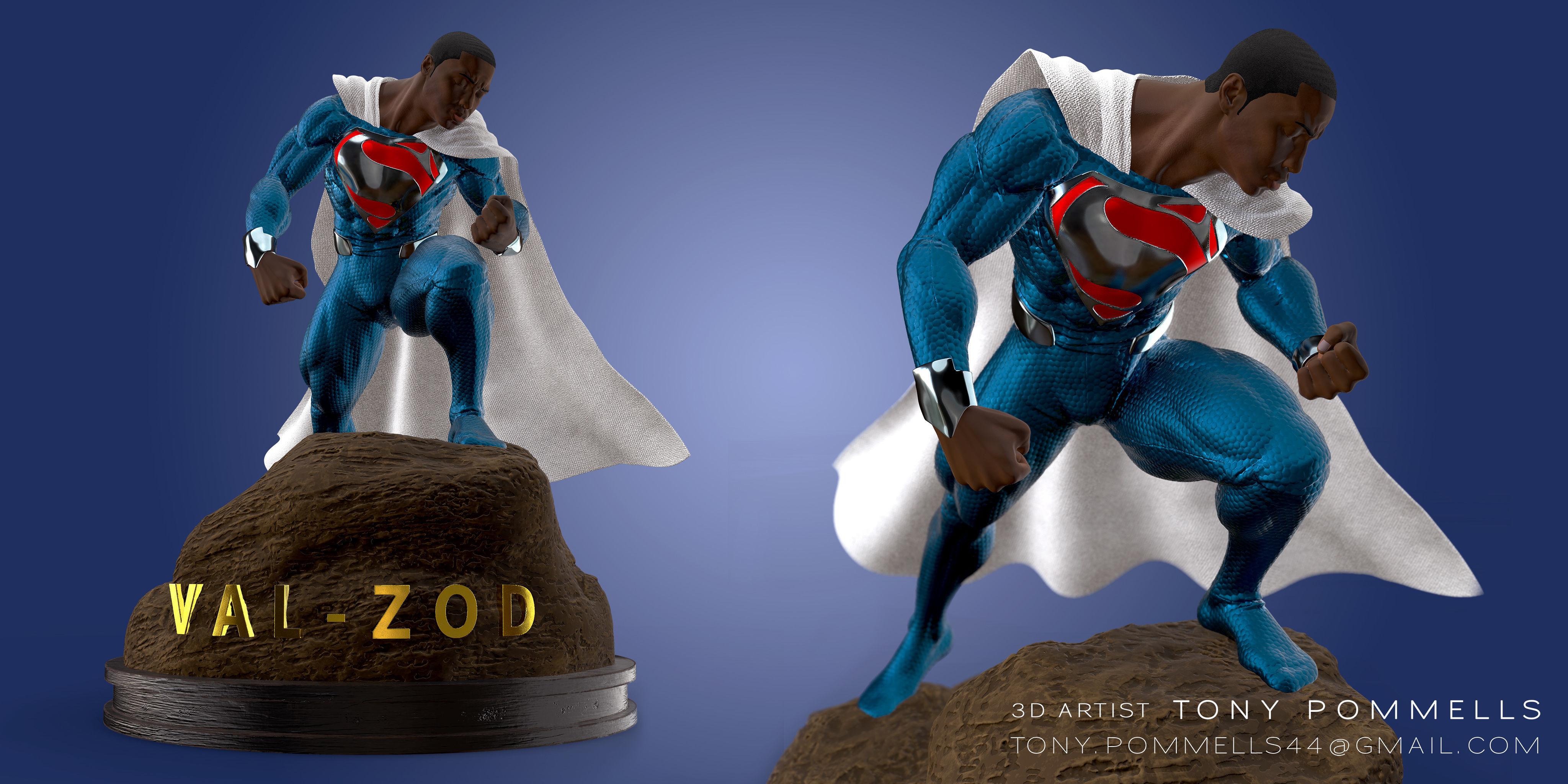 Val Zod 3D Printable Statue 3D print model_1