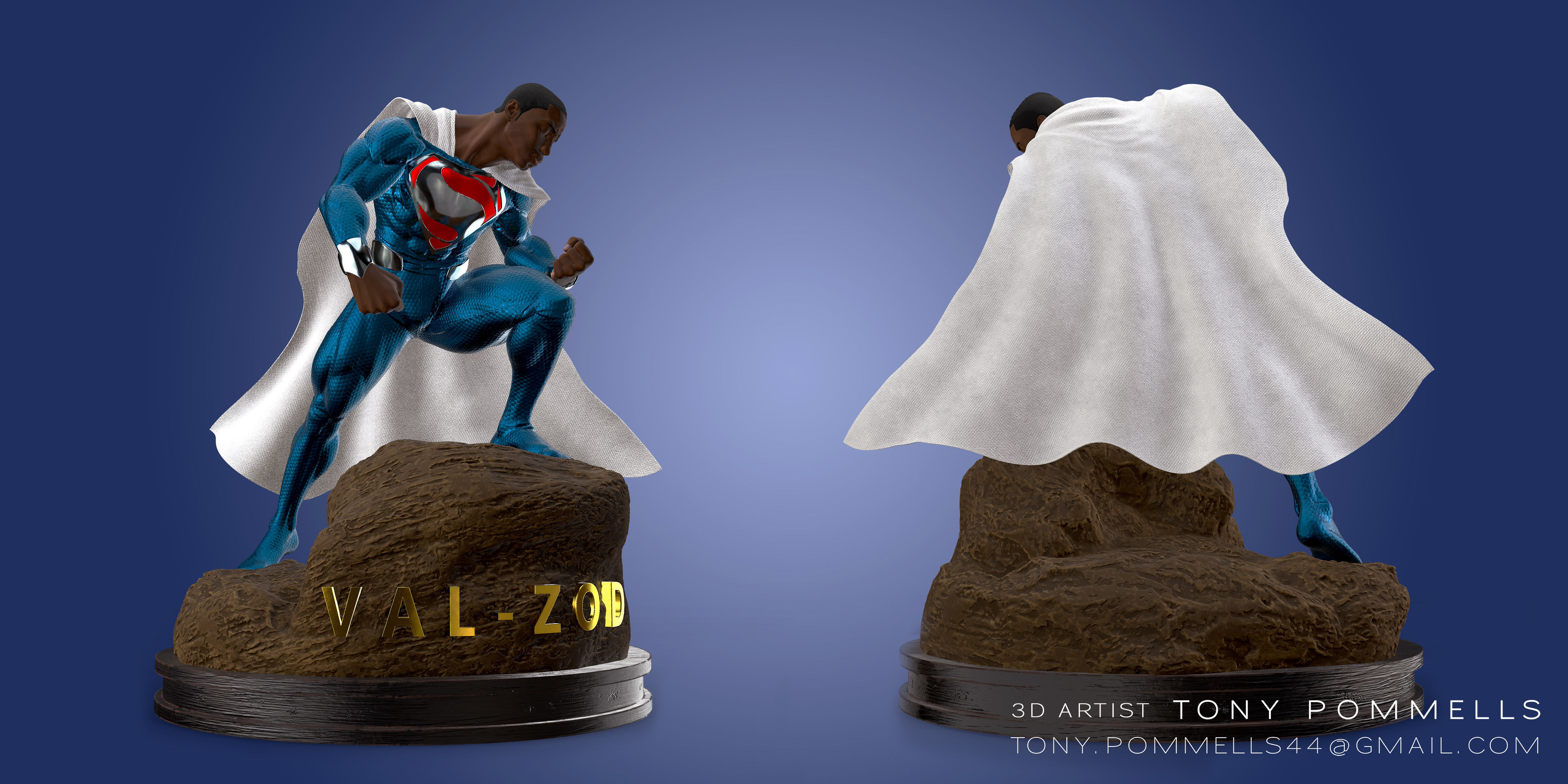 Val Zod 3D Printable Statue 3D print model_2