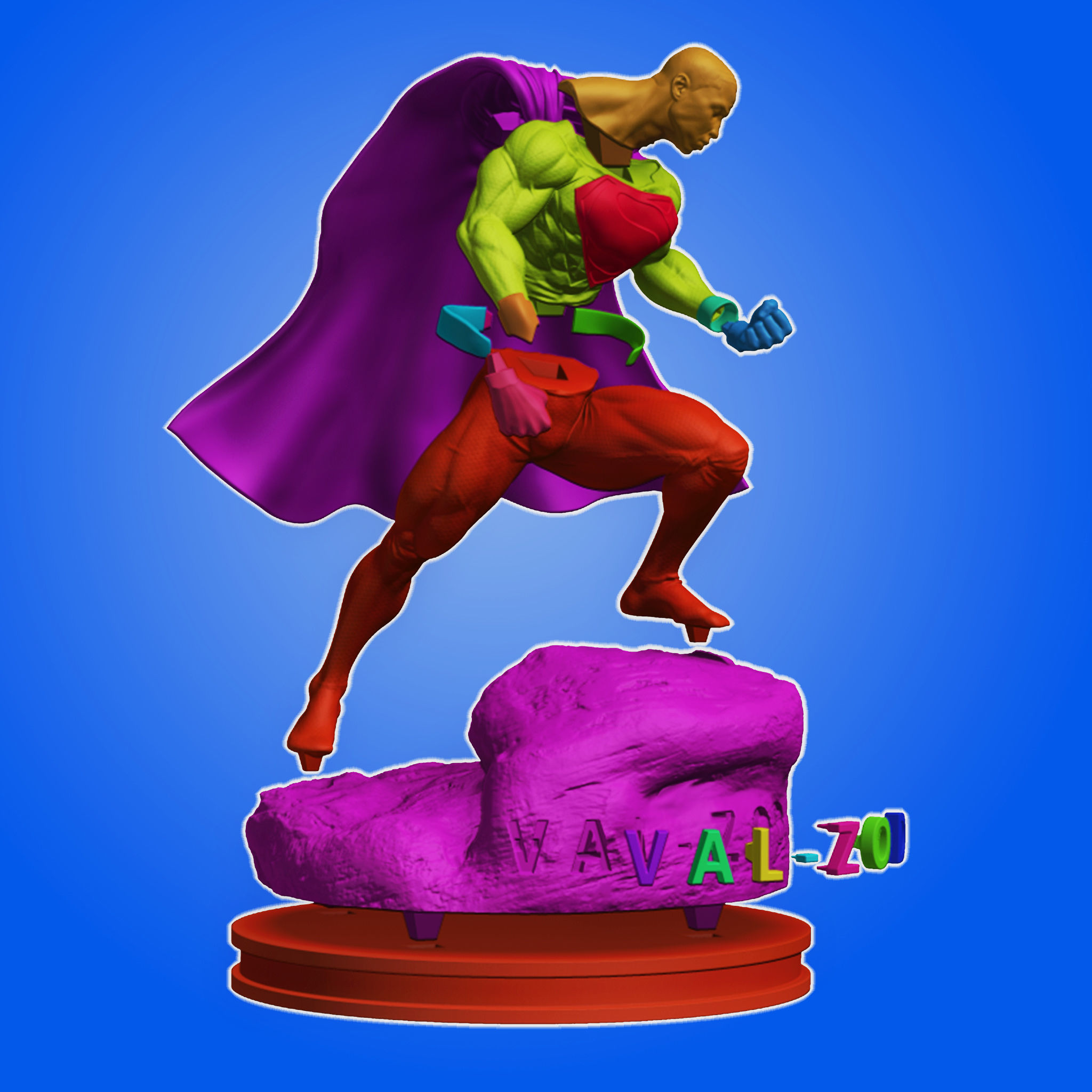 Val Zod 3D Printable Statue 3D print model_4