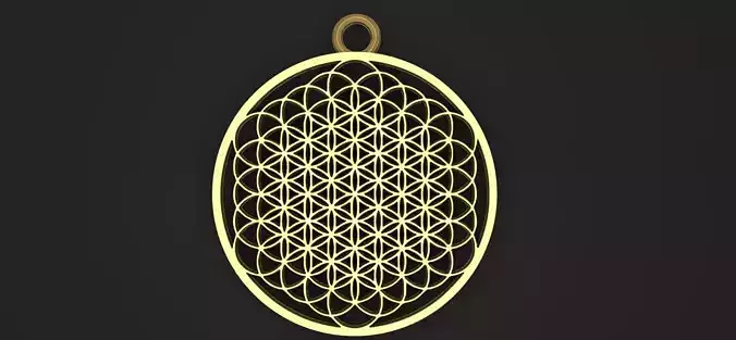 Flower of life pendant 1