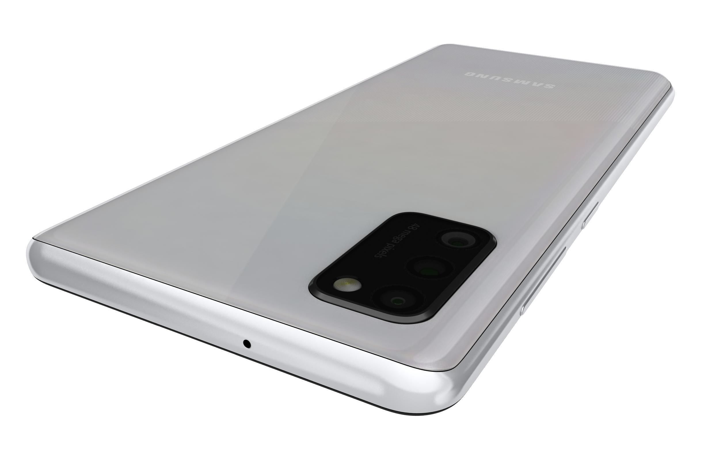 Samsung Galaxy A41 Prism Crush Silver 3D model_13