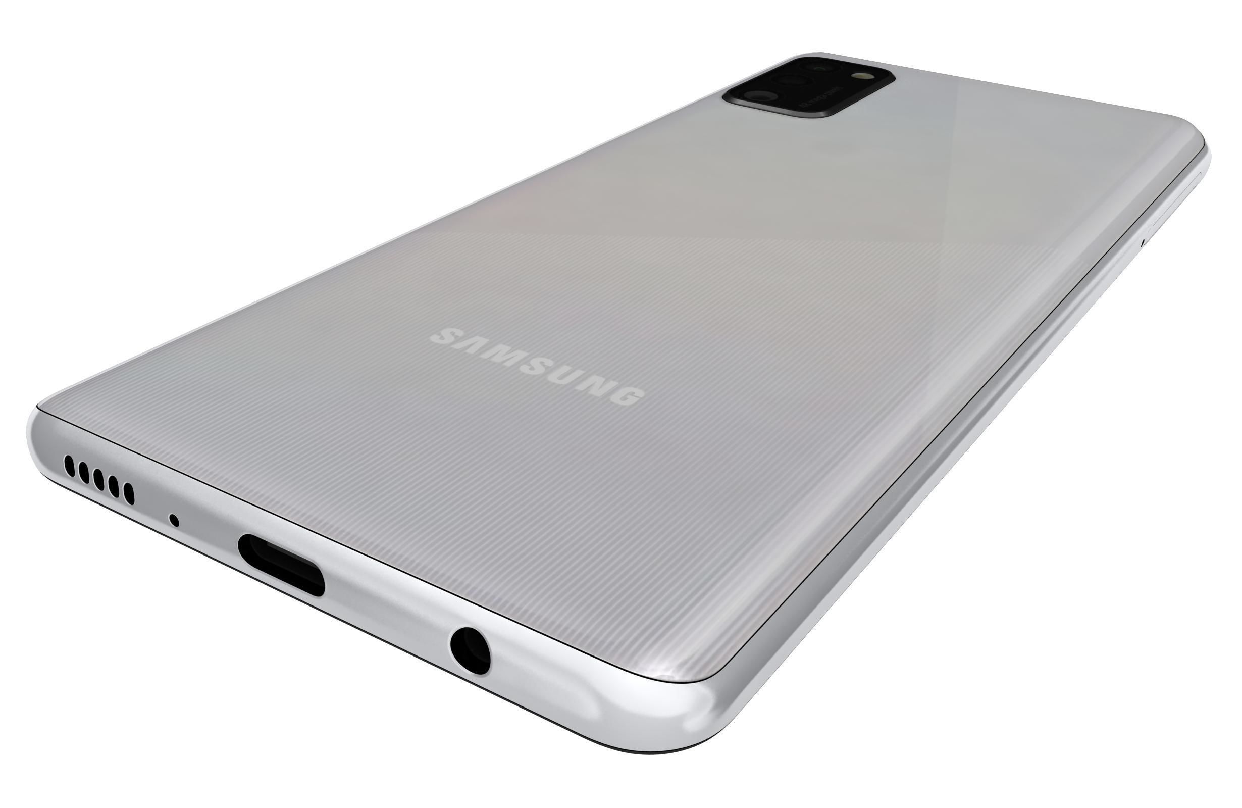 Samsung Galaxy A41 Prism Crush Silver 3D model_12