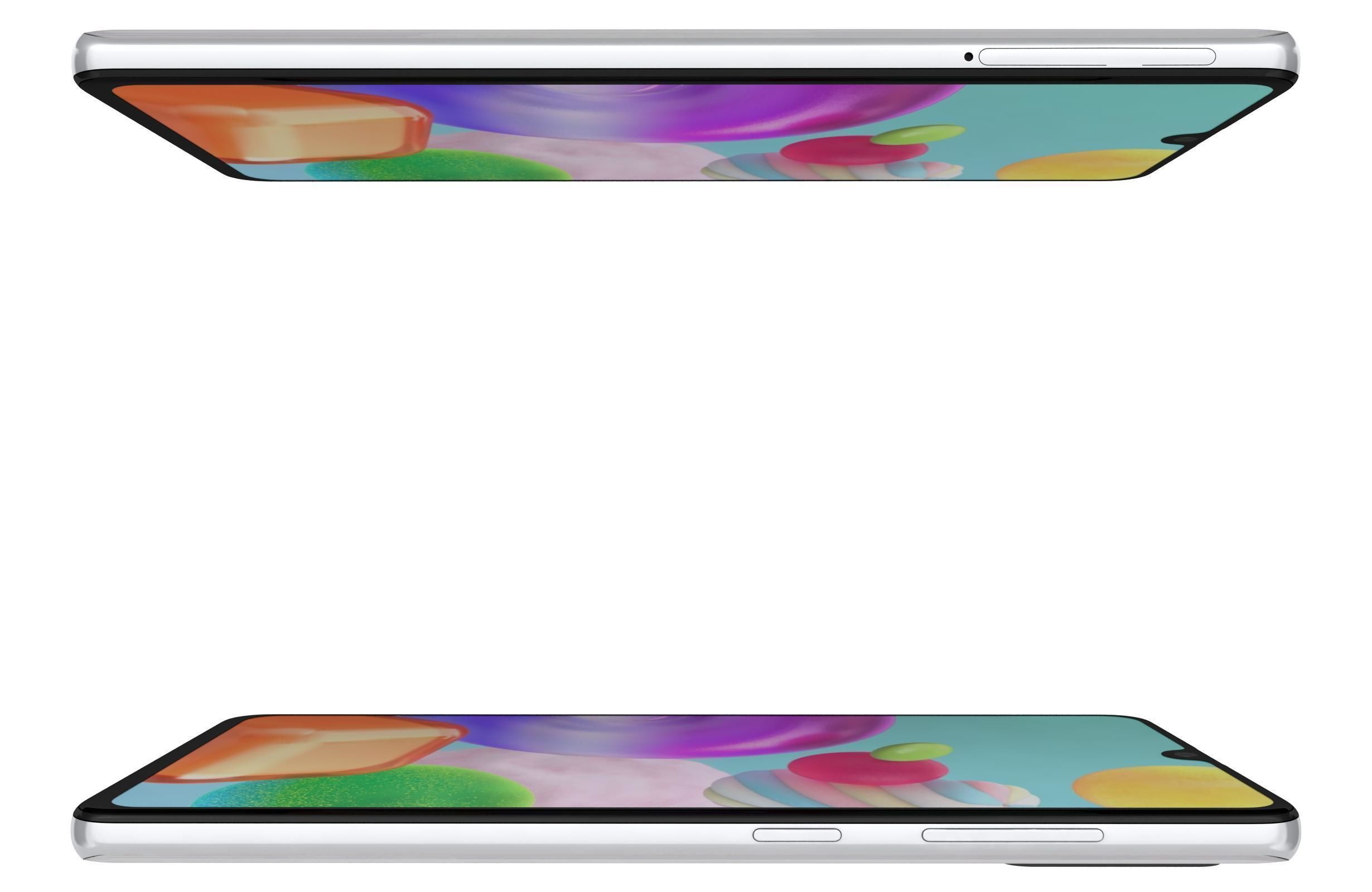 Samsung Galaxy A41 Prism Crush Silver 3D model_9