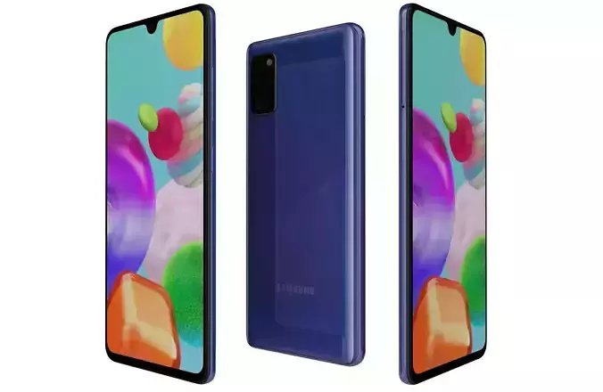 Samsung Galaxy A41 Prism Crush Blue 3D model