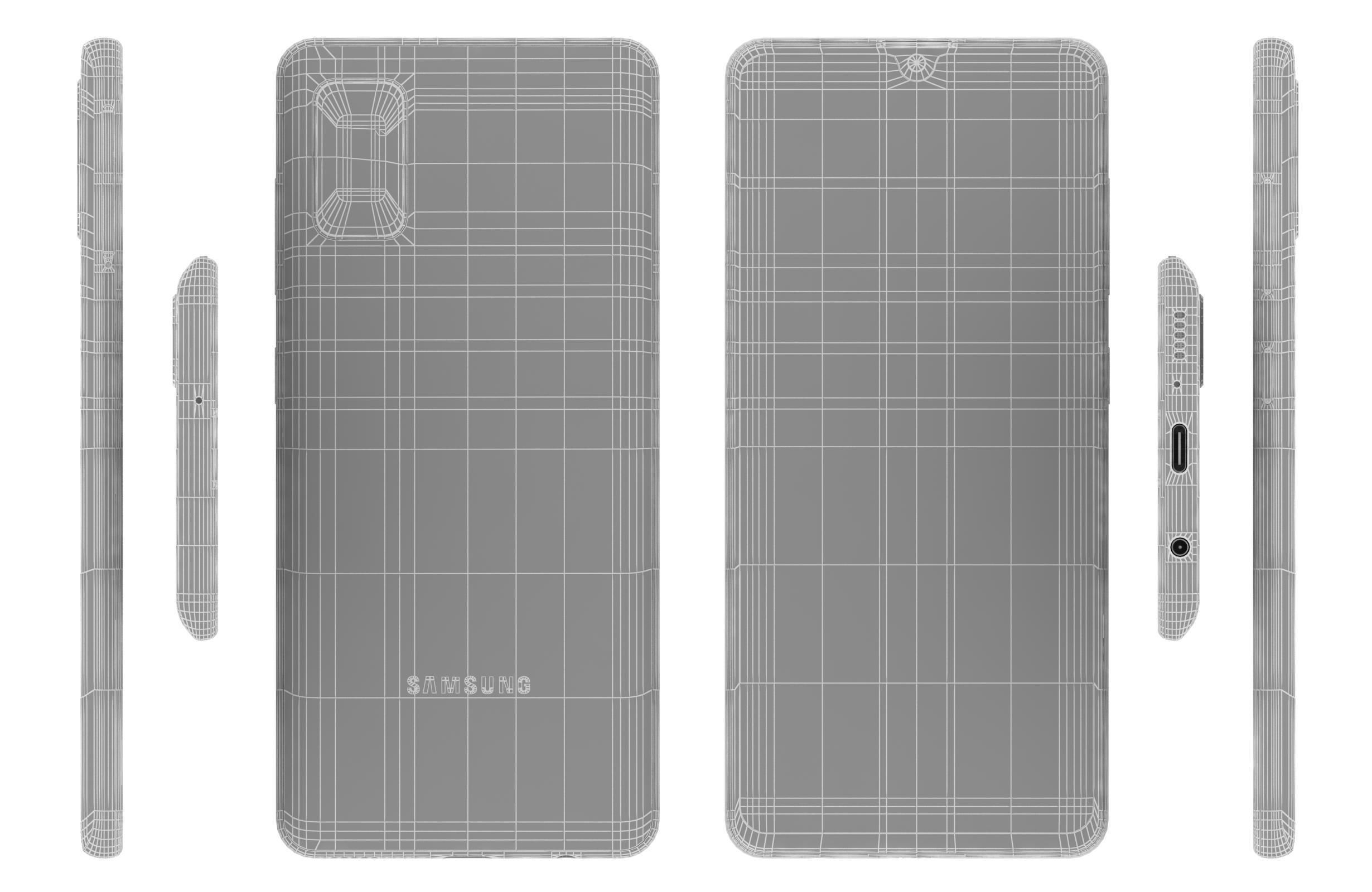 Samsung Galaxy A41 Prism Crush Blue 3D model_14