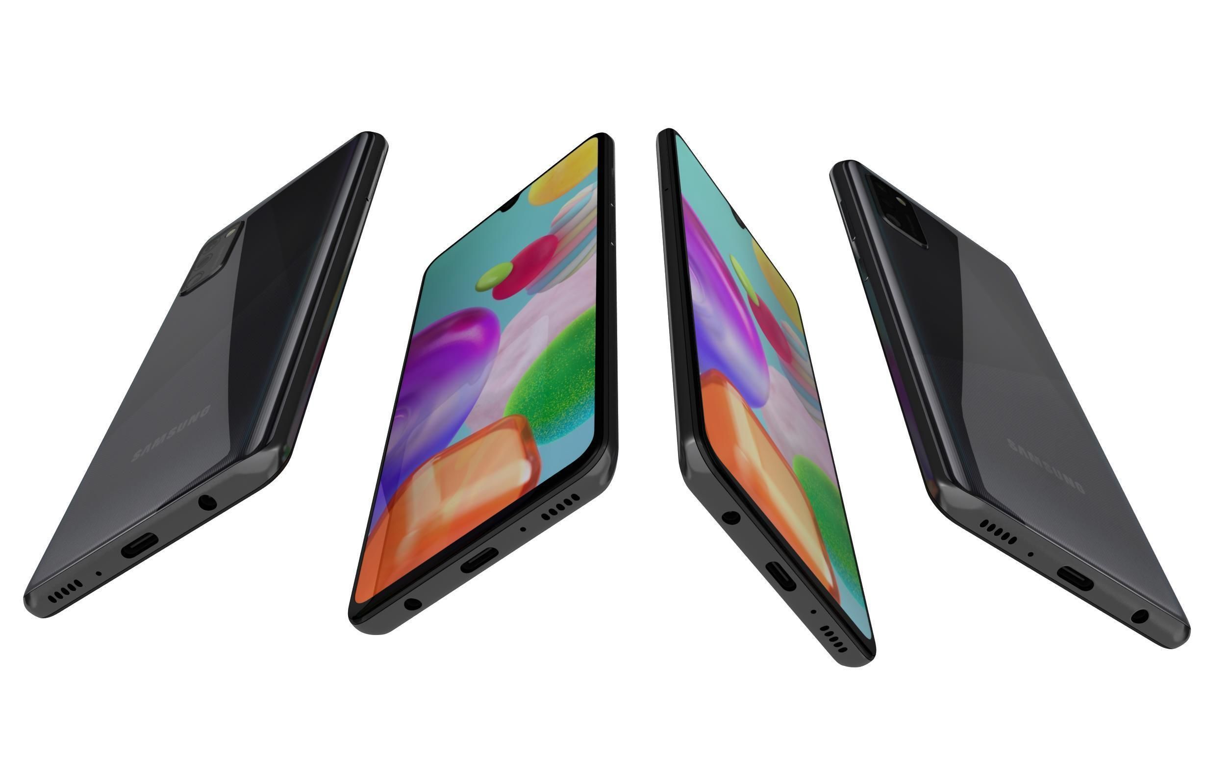 Samsung Galaxy A41 All Colors 3D model_16
