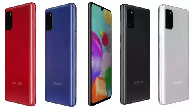 Samsung Galaxy A41 All Colors 3D model