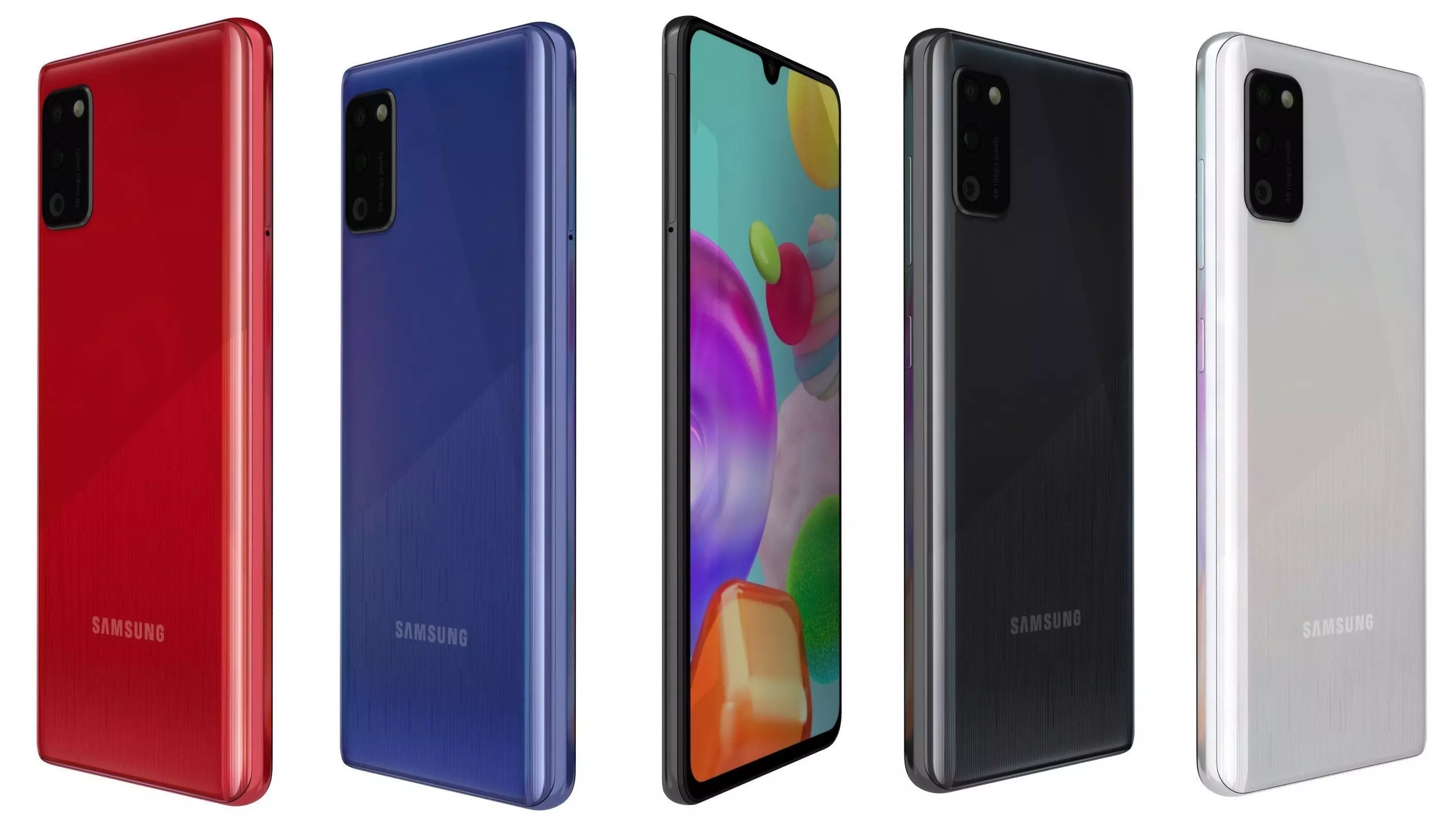 Samsung Galaxy A41 All Colors 3D model_0