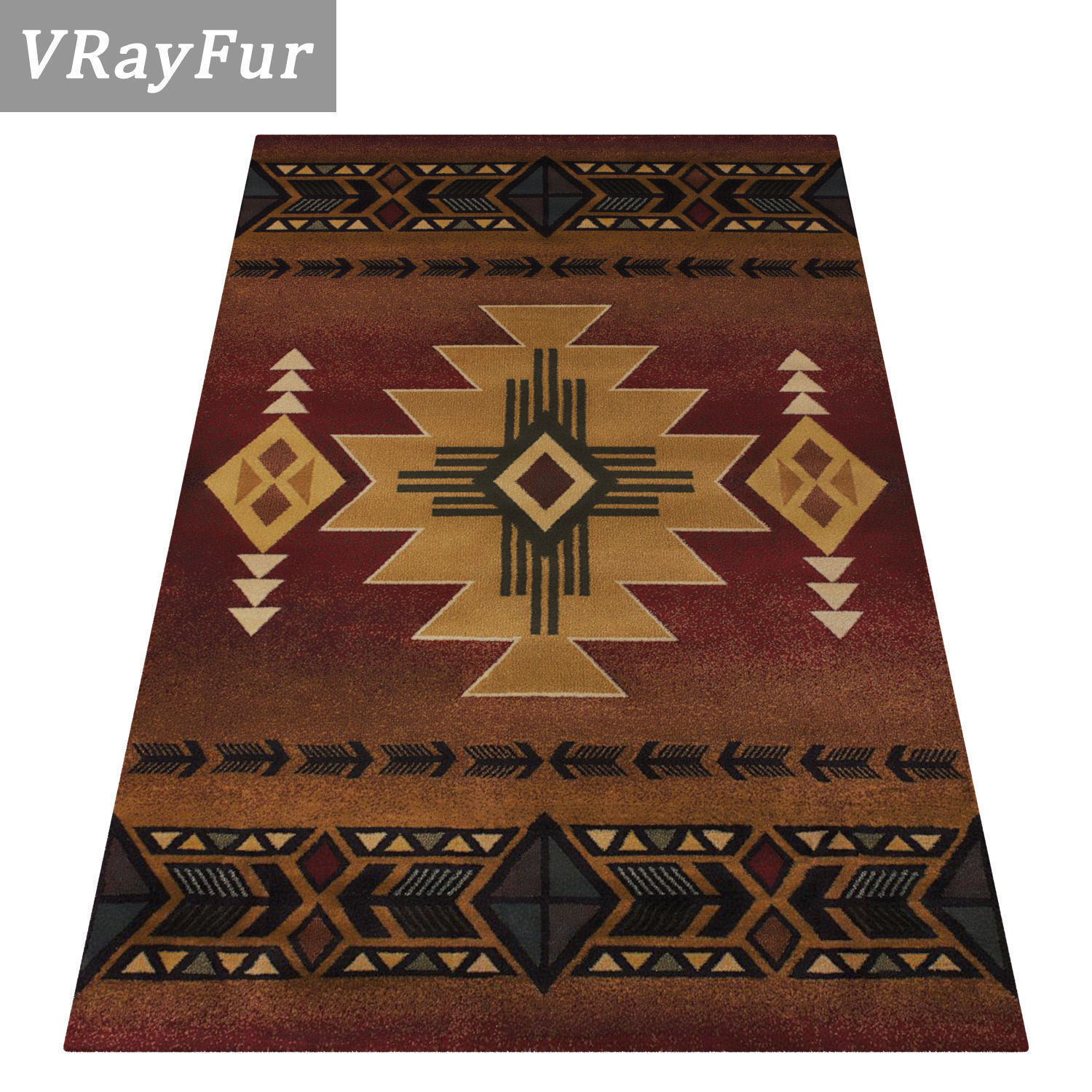 Rug Set 729 3D model_2