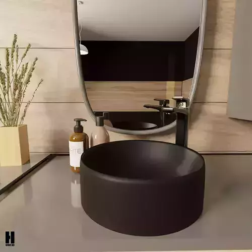 Modern bathroom cabinet design 3D model
