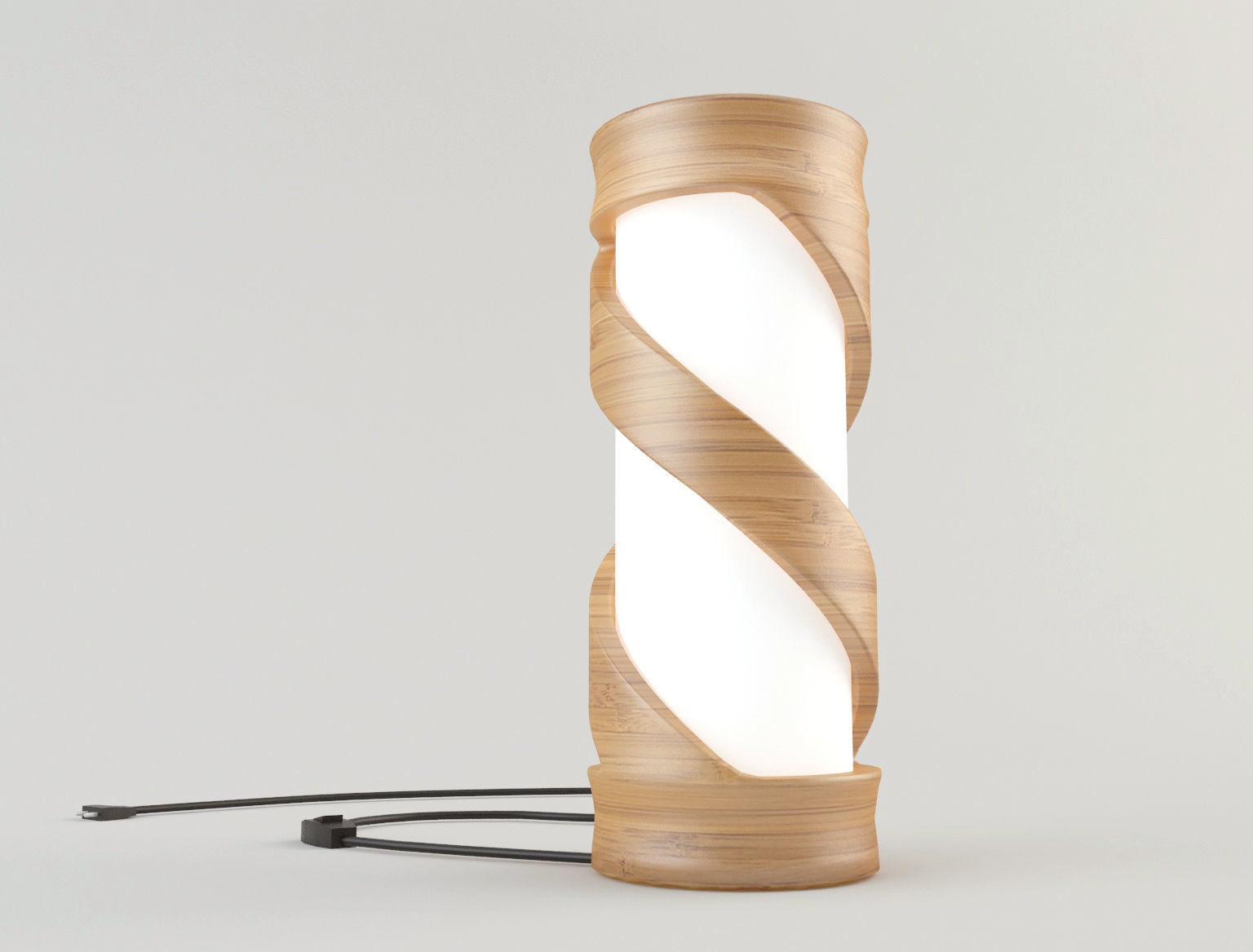Bamboo Lamp 7 Low-poly 3D model_3